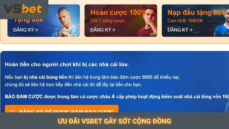 Ưu đãi Vsbet gây sốt cộng đồng