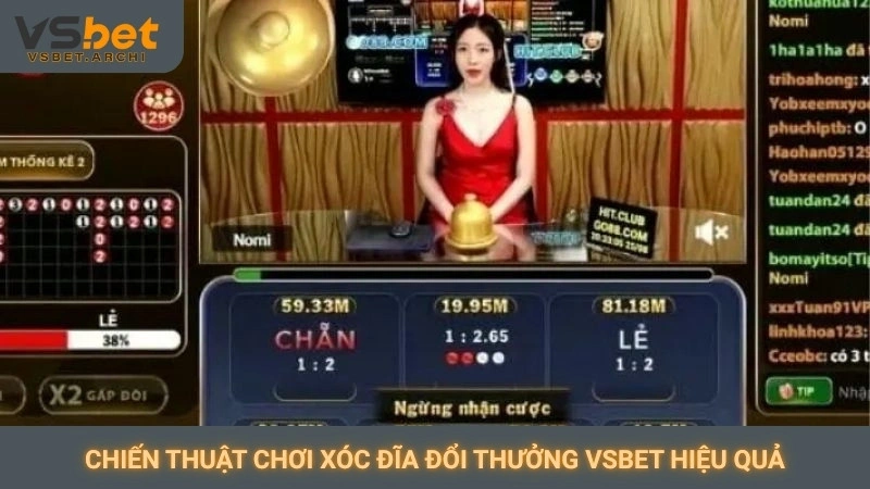 Chiến thuật chơi xóc đĩa đổi thưởng Vsbet hiệu quả